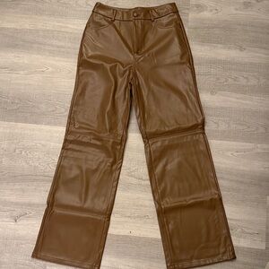 Faux Leather Pants Size Petite Small